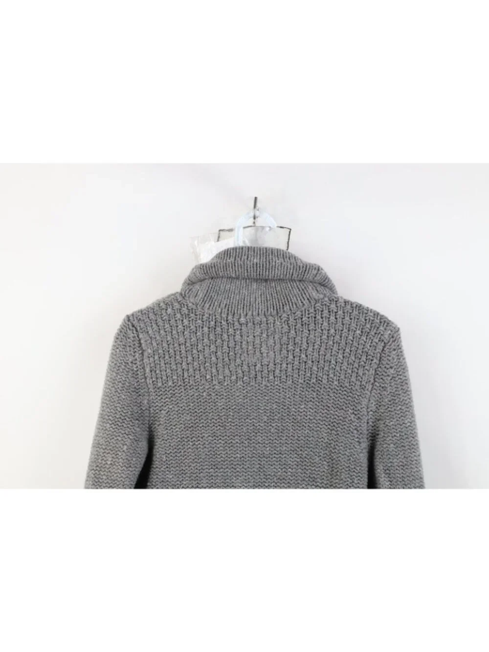 Vtg Y2K American Eagle Women M Babydoll Angora Wool Chunky Knit Cardigan Sweater